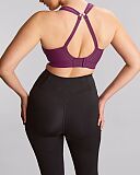 Boundless Padded Non Wired Sports Bra Berry Chalk