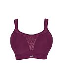 Boundless Padded Non Wired Sports Bra Berry Chalk