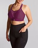 Boundless Padded Non Wired Sports Bra Berry Chalk