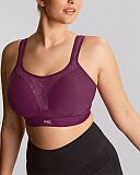 Boundless Padded Non Wired Sports Bra Berry Chalk