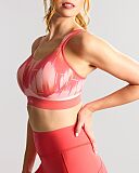 Boundless Padded Non Wired Sports Bra Pink Coral