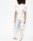 Carly Giraffe Print PJ Set Grey Mix TKD Lingerie Cyberjammies Fashion B1