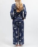 Celestial Nights Zodiac Print PJ Set Navy Mix