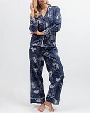 Celestial Nights Zodiac Print PJ Set Navy Mix