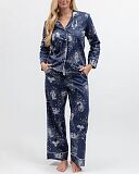 Celestial Nights Zodiac Print PJ Set Navy Mix