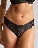 Cherie Brazilian Brief Black Animal TKD Lingerie Panache Fashion F1 Cherie Brazilian Brief Black Animal TKD Lingerie Panache Fashion F1