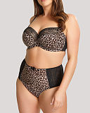 Chi Chi Balconnet Bra And High Waist Brief Leopard Print TKD Lingerie Panache Fashion F1