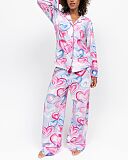 Chloe Heart Print Jersey Pyjama Set
