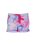 Chloe Heart Print Jersey Shorts