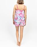 Chloe Heart Print Jersey Shorty Set