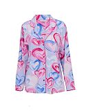 Chloe Heart Print Jersey Top