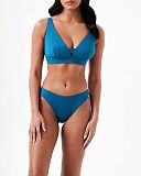 Christina Non Wired Bikini Top And High Leg Brief Teal