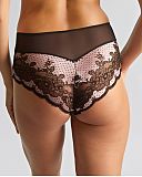 Clara Deep Brief Black Pink