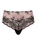 Clara Deep Brief Black Pink