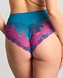 Clara Deep Brief Teal Magenta