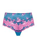Clara Deep Brief Teal Magenta