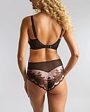 Clara Full Cup Bra And Deep Brief Black Pink