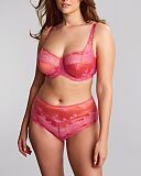 Clara Full Cup Bra And Deep Brief Pink Papaya