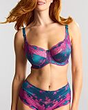 Clara Full Cup Bra And Deep Brief Teal Magenta