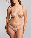 Clara Full Cup Bra And Thong Honey
