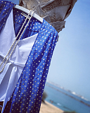 Cobalt Blue And Gold Batwing Kimono Melanie Gissing TKD Lingerie CF2