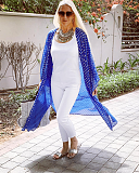 Cobalt Blue And Gold Long Kimono Melanie Gissing TKD Lingerie CF1