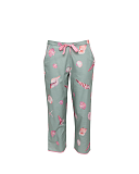 Coral Crop Pants Shell print Mint Green Mix TKD Lingerie Cyberjammies Fashion CF1 min