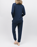 Cosmo Revere Jersey Top And Pant Navy TKD Lingerie Cyberjammies Fashion B1