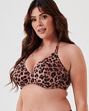 Dusky Vegas Halter Bikini Leopard Print