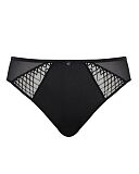 Ella High Leg Brief Black Sequin TKD Lingerie Sculptresse Fashion CF1