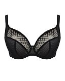 Ella Plunge Bra Black Sequin TKD Lingerie Sculptresse Fashion CF1