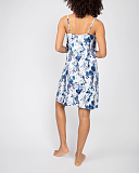 Ellie Leopard Print Strappy Chemise White Mix TKD Lingerie Cyberjammies Fashion B1