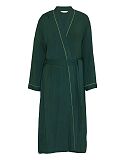 Ember Jersey Long Dressing Gown Dark Green