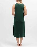 Ember Jersey Long Nightdress Dark Green
