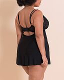 Embrace Wired Plunge Chemise Black TKD Lingerie Scantilly Core B1