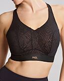 Endurance Non Padded Wired Sports Bra Black Latte TKD Lingerie Panache Fashion F3