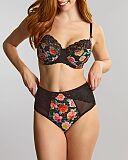 Envy Full Cup Bra And Deep Brief Black Rose