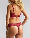 Envy Full Cup Bra And Thong Sparkling Cherry TKD Lingerie Panache Fashion B1