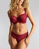 Envy Full Cup Bra And Thong Sparkling Cherry TKD Lingerie Panache Fashion F1