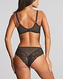 Envy Plunge Bra And Brazilian Brief Black TKD Lingerie Panache Fashion B1