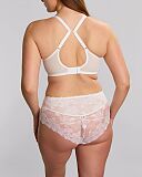 Evangeline Full Coverage Bra And Deep Brief White TKD Lingerie Panache Fashion B2