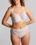 Evangeline Full Coverage Bra And Deep Brief White TKD Lingerie Panache Fashion F2