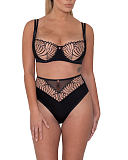 Fallen Angel Bra And Brief Black TKD Lingerie Scantilly Fashion F1
