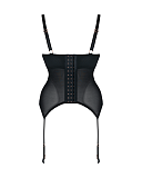 Fascinate Plunge Basque Black TKD Lingerie Scantilly Luxury CB1