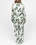 Fern Alpine Print Pyjama Set Olive Green Mix TKD Lingerie Cyberjammies Fashion B1