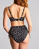 Florence Balcony Bikini And Midi Gather Brief Polka Dot Print