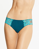 Fluer Ikat Tanga Brief Teal TKD Lingerie Maison Lejaby Luxury Fashion F1