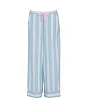 Francesca Printed Stripe Wide Leg Bottoms Mint Mix