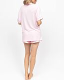 Francesca Revere Jersey Shorty Set Light Pink