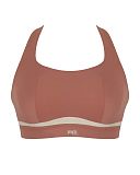 Freedom Non Padded Non Wired Sports Bra Sienna Rose Chalk